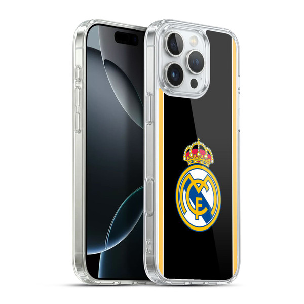 Real Madrid CF Retro Bring Back 99/00 Black Soft Gel Case for Apple iPhone 16 Pro Max & MagSafe