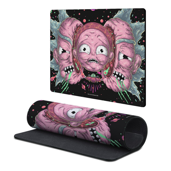 Rick And Morty Graphics Intergalactic Escapades Gaming Office Desk PC Keyboard Mouse Mat Pad 9.84 x 11.81 x 0.12 inches (250 x 300 mm) - S