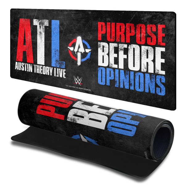WWE Austin Theory Purpose Before Opinions Gaming Office Desk PC Keyboard Mouse Mat Pad 23.62 x 11.81 x 0.12 inches (600 x 300 mm) - L