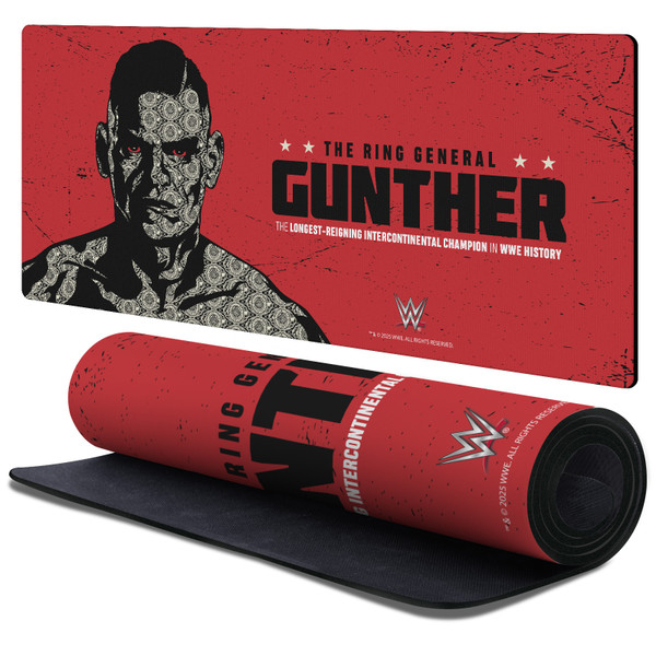 WWE Gunther Graphics Gaming Office Desk PC Keyboard Mouse Mat Pad 37.4 x 15.75 x 0.16 inches (900 x 400 mm) - XL