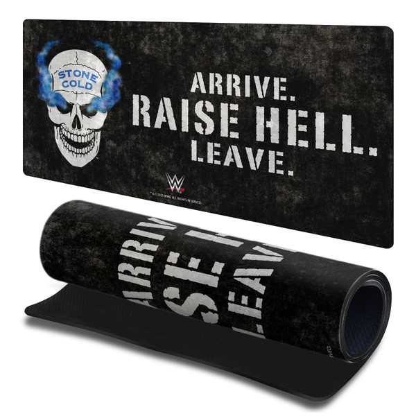 WWE Stone Cold Steve Austin Retro Skull Gaming Office Desk PC Keyboard Mouse Mat Pad 23.62 x 11.81 x 0.12 inches (600 x 300 mm) - L