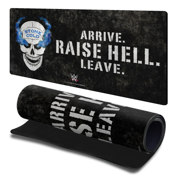 WWE Stone Cold Steve Austin Retro Skull Gaming Office Desk PC Keyboard Mouse Mat Pad 23.62 x 11.81 x 0.12 inches (600 x 300 mm) - L