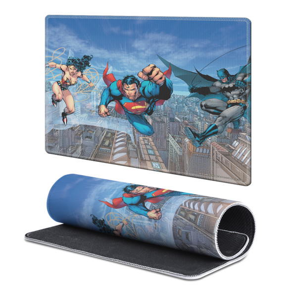 Justice League DC Comics Comic Book Covers Trinity Gaming Office Desk PC Keyboard Mouse Mat Pad - S
