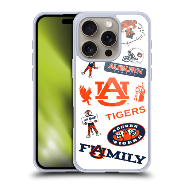 Auburn University AU Auburn University Art Sticker Type Soft Gel Case for Apple iPhone 16 Pro