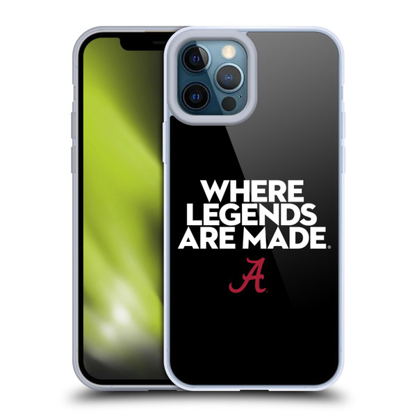 University Of Alabama UA The University Of Alabama Art Legends Soft Gel Case for Apple iPhone 12 Pro Max