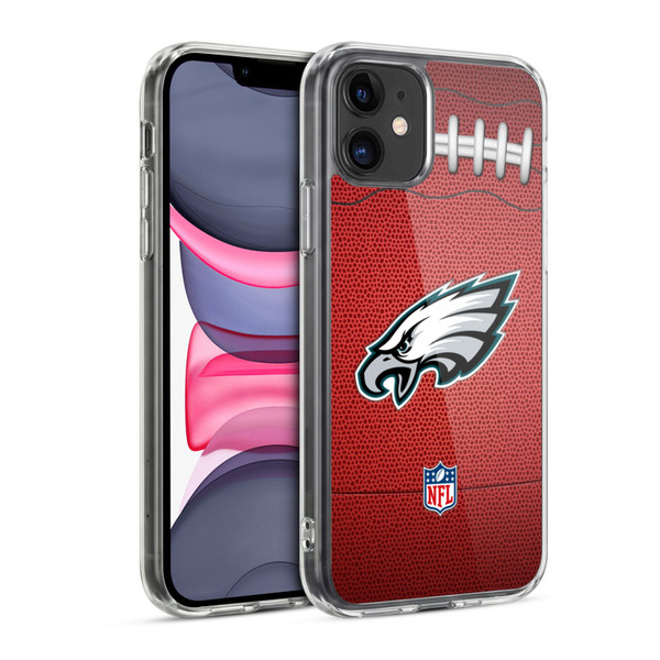 NFL Philadelphia Eagles Graphics Football Soft Gel Case for Apple iPhone 11