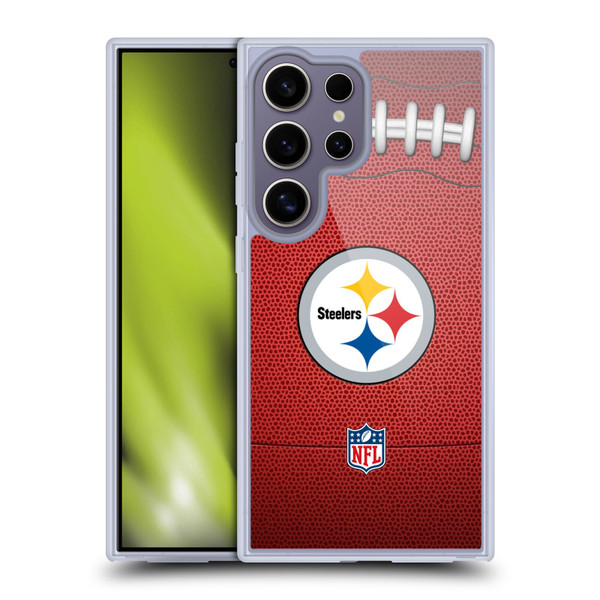 NFL Pittsburgh Steelers Graphics Football Soft Gel Case for Samsung Galaxy S25 Ultra