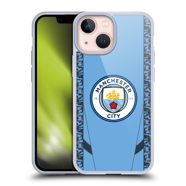 Manchester City Man City FC 2024/25 Badge Kit Home Soft Gel Case for Apple iPhone 13 Mini