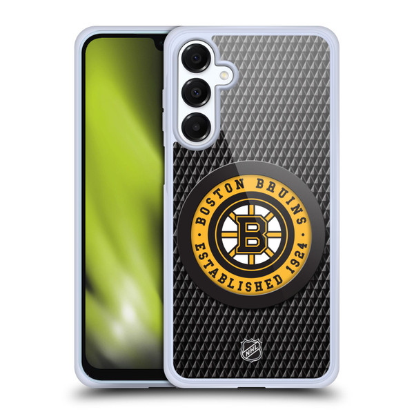 NHL Boston Bruins Puck Texture Soft Gel Case for Samsung Galaxy A16 5G & MagSafe
