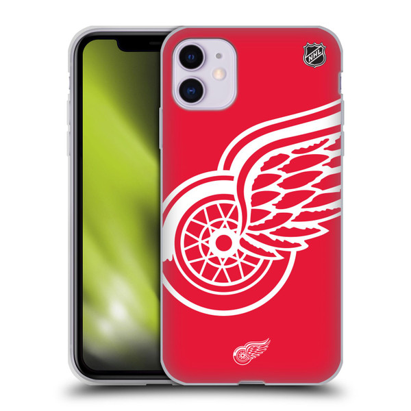 NHL Detroit Red Wings Oversized Soft Gel Case for Apple iPhone 11