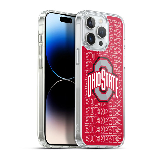 Ohio State University Logo Outline Buckeyes Soft Gel Case for Apple iPhone 13 Pro Max & MagSafe