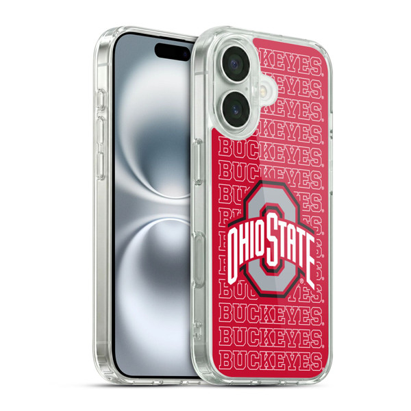 Ohio State University Logo Outline Buckeyes Soft Gel Case for Apple iPhone 16 & MagSafe