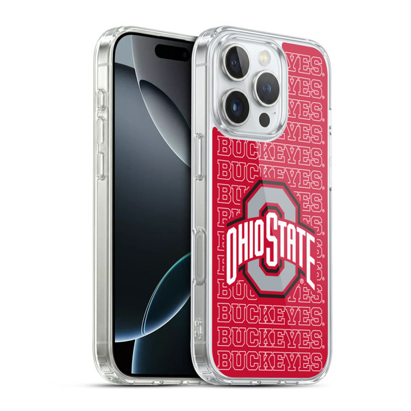 Ohio State University Logo Outline Buckeyes Soft Gel Case for Apple iPhone 16 Pro & MagSafe