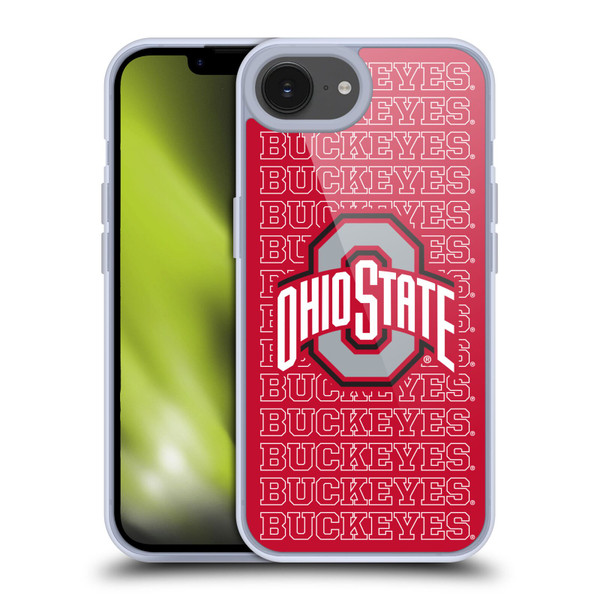 Ohio State University Logo Outline Buckeyes Soft Gel Case for Apple iPhone 16e & MagSafe