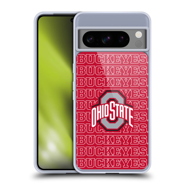 Ohio State University Logo Outline Buckeyes Soft Gel Case for Google Pixel 8 Pro