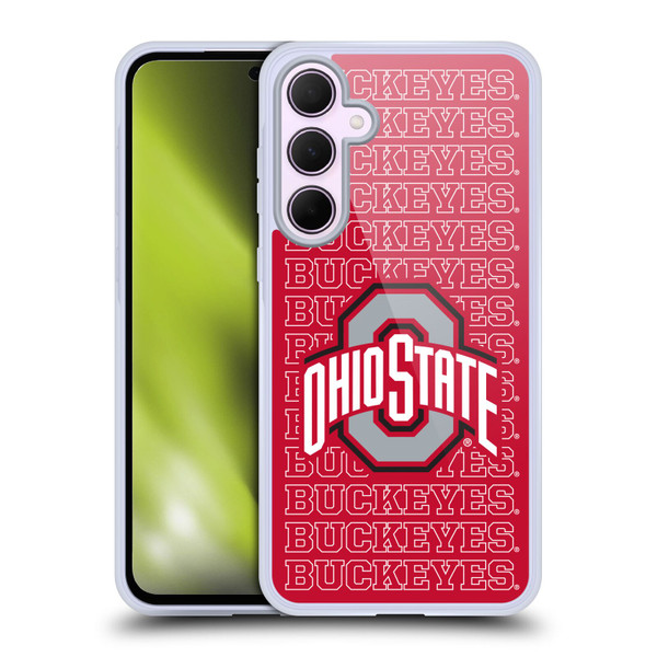Ohio State University Logo Outline Buckeyes Soft Gel Case for Samsung Galaxy A35 5G