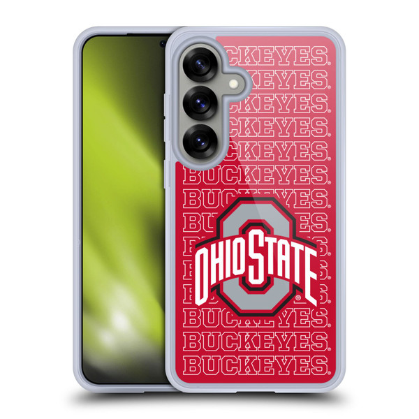 Ohio State University Logo Outline Buckeyes Soft Gel Case for Samsung Galaxy S25 & MagSafe