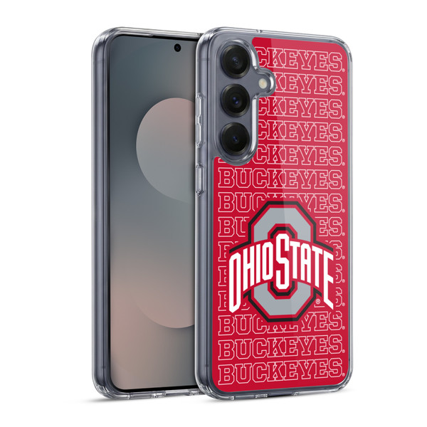 Ohio State University Logo Outline Buckeyes Soft Gel Case for Samsung Galaxy S25 & MagSafe