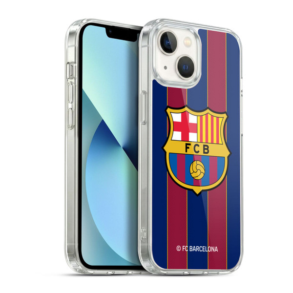 FC Barcelona 2020/21 Crest Kit Home Soft Gel Case for Apple iPhone 13