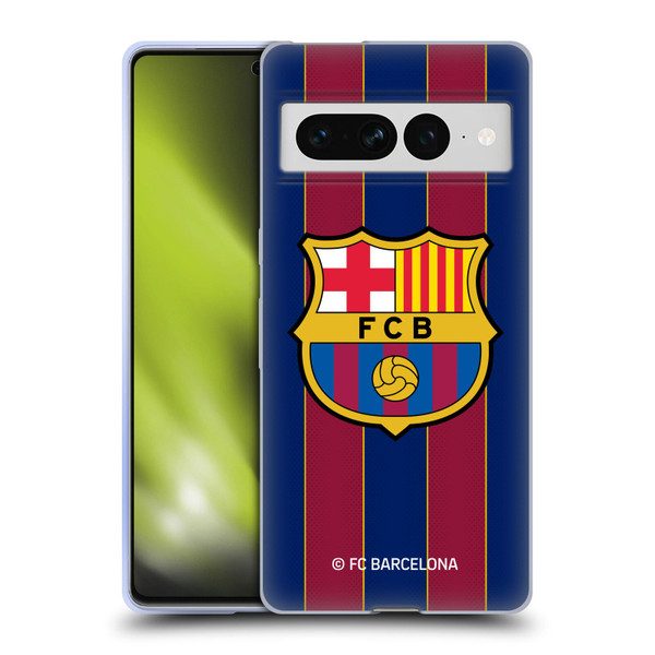 FC Barcelona 2020/21 Crest Kit Home Soft Gel Case for Google Pixel 7 Pro