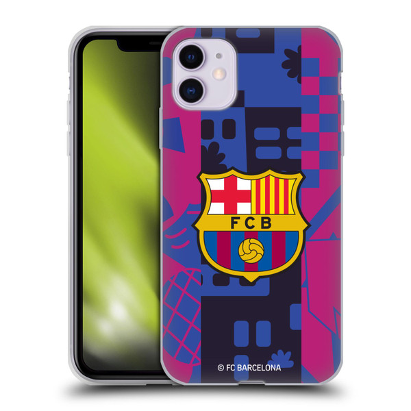 FC Barcelona 2021/22 CREST KIT Third Soft Gel Case for Apple iPhone 11