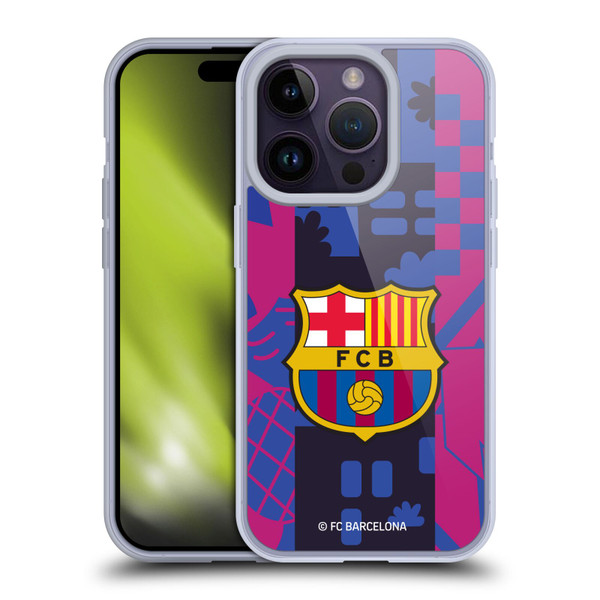 FC Barcelona 2021/22 CREST KIT Third Soft Gel Case for Apple iPhone 14 Pro