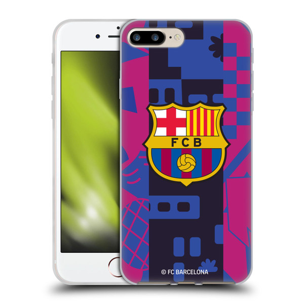 FC Barcelona 2021/22 CREST KIT Third Soft Gel Case for Apple iPhone 7 Plus / iPhone 8 Plus