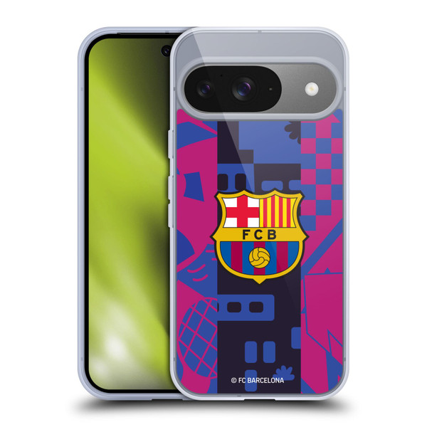 FC Barcelona 2021/22 CREST KIT Third Soft Gel Case for Google Pixel 9 / Pixel 9 Pro