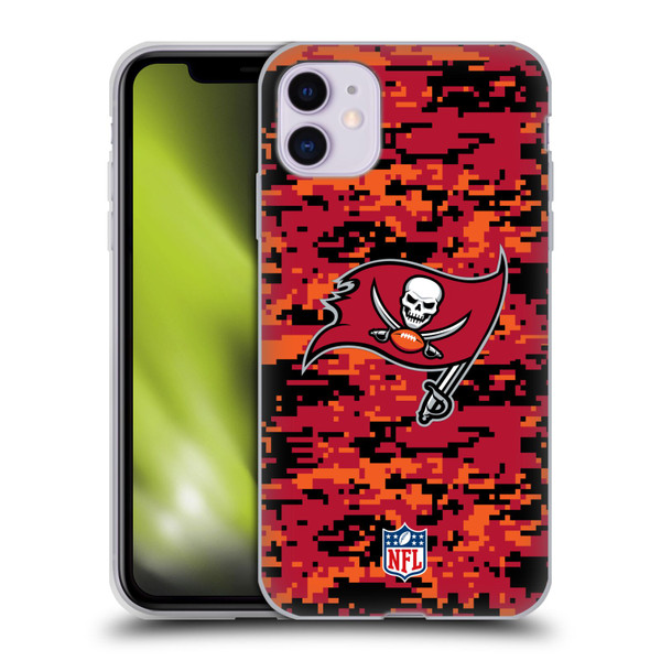 NFL Tampa Bay Buccaneers Graphics Digital Camouflage Soft Gel Case for Apple iPhone 11