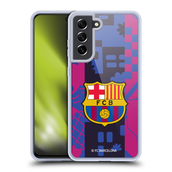 FC Barcelona 2021/22 CREST KIT Third Soft Gel Case for Samsung Galaxy S21 FE 5G