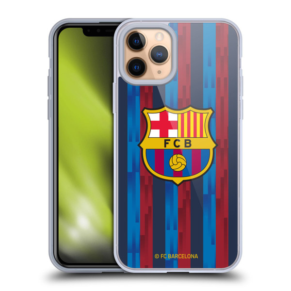 FC Barcelona 2022/23 Crest Kit Home Soft Gel Case for Apple iPhone 11 Pro