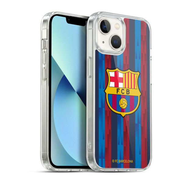 FC Barcelona 2022/23 Crest Kit Home Soft Gel Case for Apple iPhone 13
