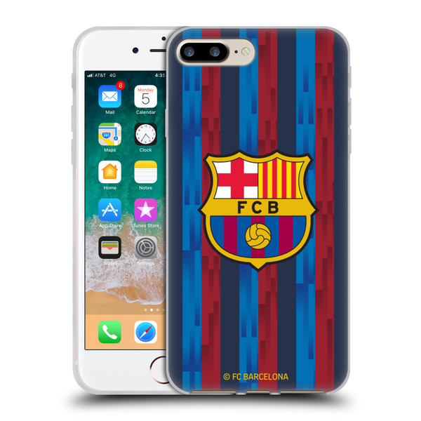 FC Barcelona 2022/23 Crest Kit Home Soft Gel Case for Apple iPhone 7 Plus / iPhone 8 Plus