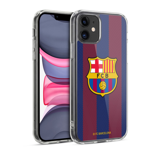 FC Barcelona 2023/24 Crest Kit Home Soft Gel Case for Apple iPhone 11