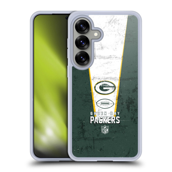 NFL Green Bay Packers Logo Art Banner Soft Gel Case for Samsung Galaxy S25
