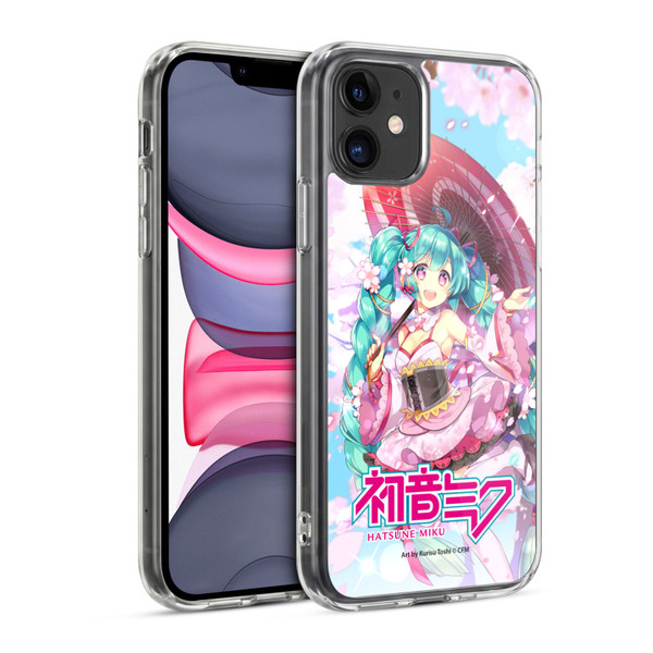 Hatsune Miku Graphics Sakura Soft Gel Case for Apple iPhone 11