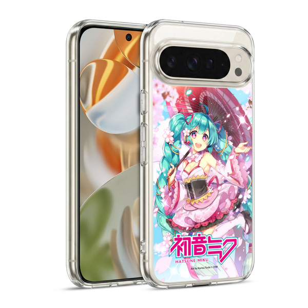 Hatsune Miku Graphics Sakura Soft Gel Case for Google Pixel 9 / Pixel 9 Pro