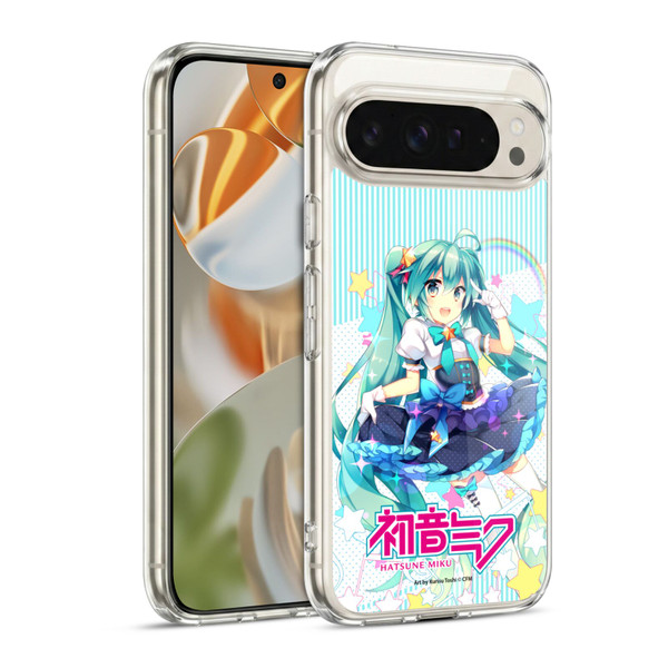 Hatsune Miku Graphics Stars And Rainbow Soft Gel Case for Google Pixel 9 / Pixel 9 Pro
