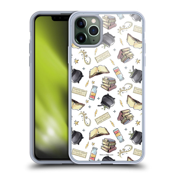 Harry Potter Deathly Hallows XIII Hogwarts Pattern Soft Gel Case for Apple iPhone 11 Pro Max