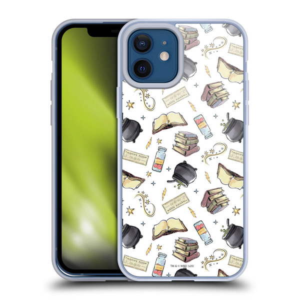 Harry Potter Deathly Hallows XIII Hogwarts Pattern Soft Gel Case for Apple iPhone 12 / iPhone 12 Pro