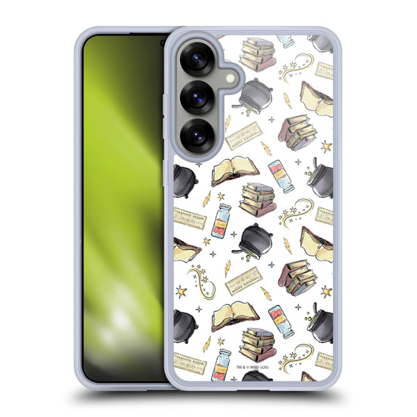 Harry Potter Deathly Hallows XIII Hogwarts Pattern Soft Gel Case for Samsung Galaxy S25+