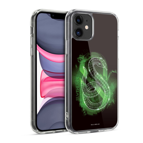 Harry Potter Deathly Hallows XVIII Slytherin Soft Gel Case for Apple iPhone 11