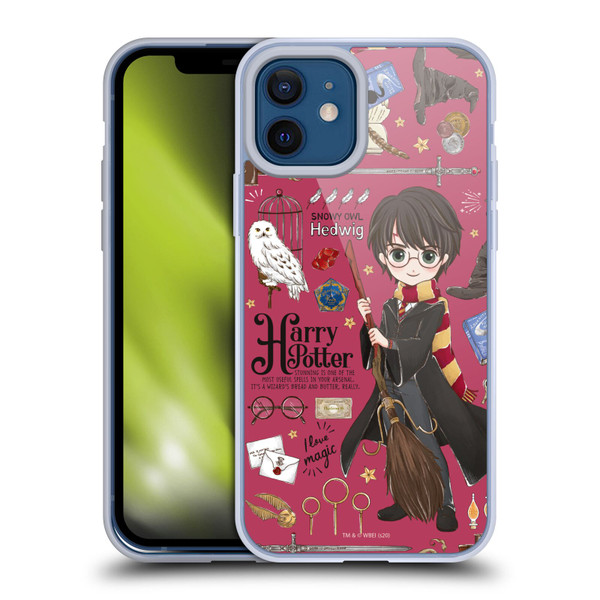 Harry Potter Deathly Hallows XXXVII Harry Pattern Soft Gel Case for Apple iPhone 12 / iPhone 12 Pro