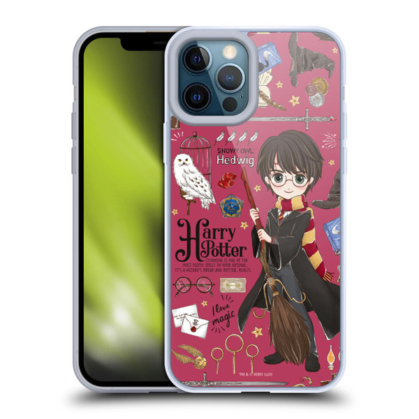 Harry Potter Deathly Hallows XXXVII Harry Pattern Soft Gel Case for Apple iPhone 12 Pro Max