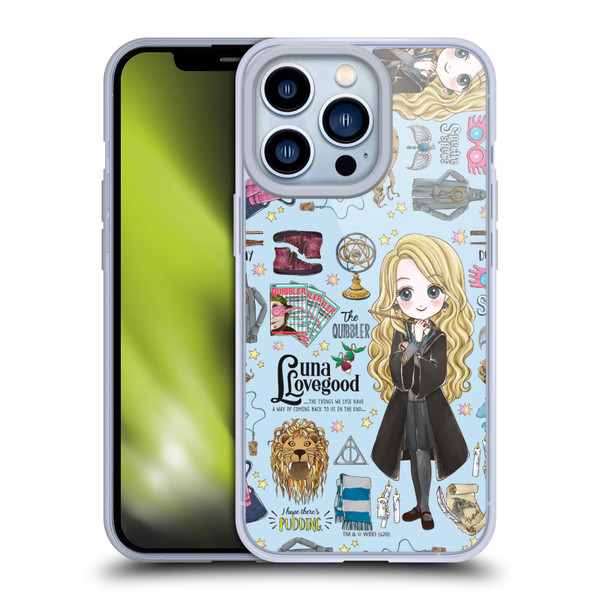 Harry Potter Deathly Hallows XXXVII Luna Pattern Soft Gel Case for Apple iPhone 13 Pro