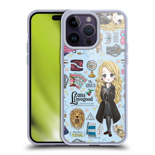 Harry Potter Deathly Hallows XXXVII Luna Pattern Soft Gel Case for Apple iPhone 14 Pro Max