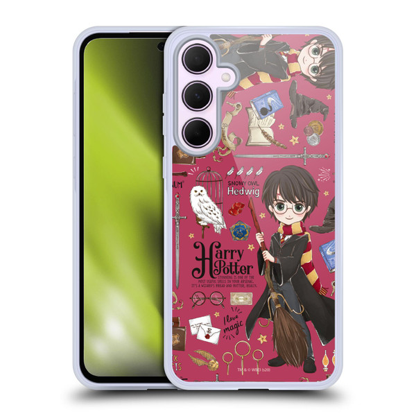 Harry Potter Deathly Hallows XXXVII Harry Pattern Soft Gel Case for Samsung Galaxy A35 5G