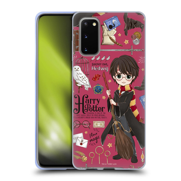 Harry Potter Deathly Hallows XXXVII Harry Pattern Soft Gel Case for Samsung Galaxy S20 / S20 5G