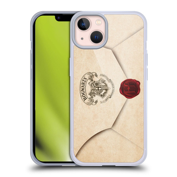 Harry Potter Hogwarts Letter Envelope Acceptance Parchment Soft Gel Case for Apple iPhone 13 Harry Potter Hogwarts Letter Envelope Acceptance Parchment Soft Gel Case for Apple iPhone 13