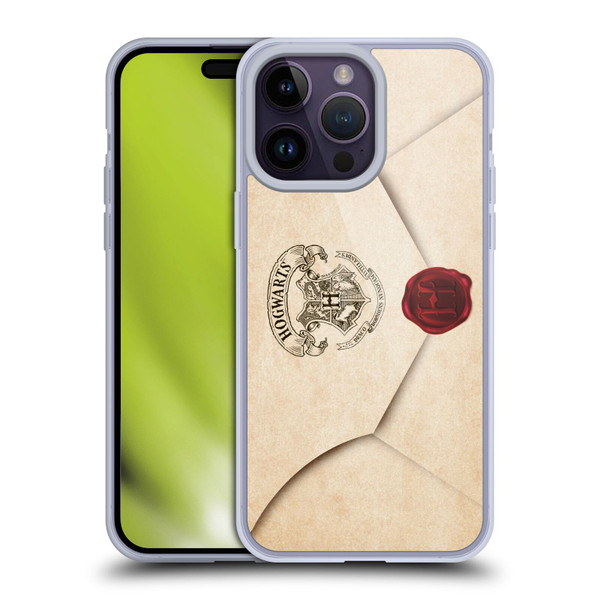 Harry Potter Hogwarts Letter Envelope Acceptance Parchment Soft Gel Case for Apple iPhone 14 Pro Max